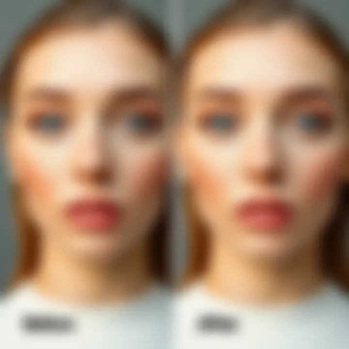 Facial Enhancement Transformation Before and after comparison of facial enhancement