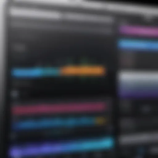 User interface of GarageBand showcasing audio editing features