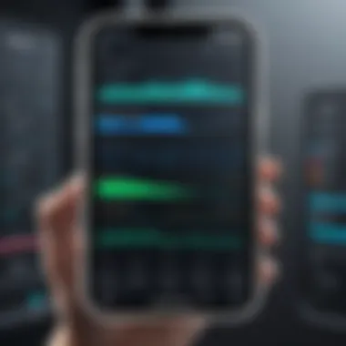 User Interface of Audio Editing App User interface of a popular audio editing app on Android