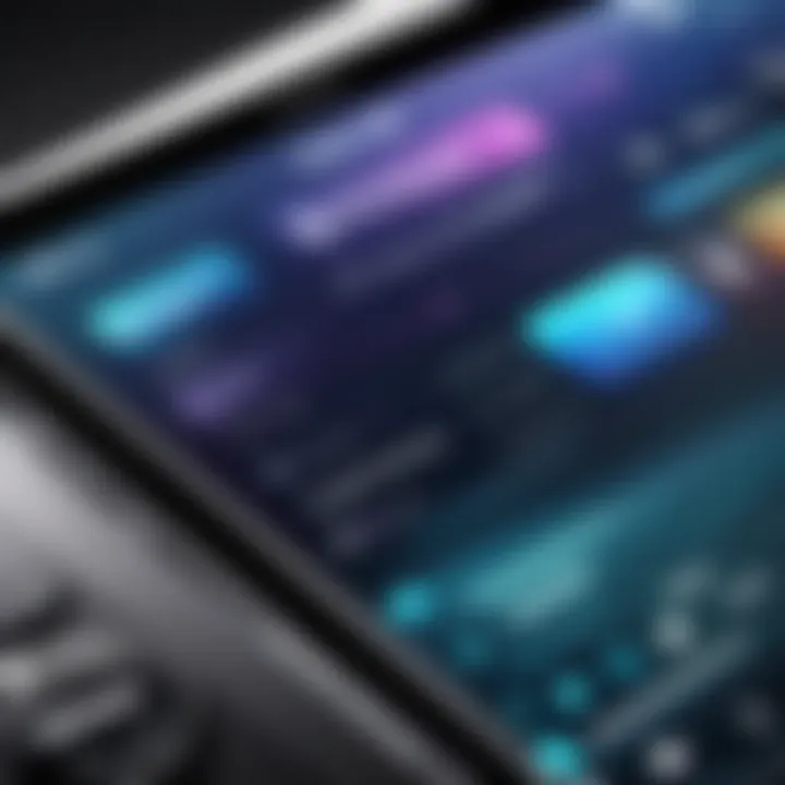 Mobile app interface for music streaming