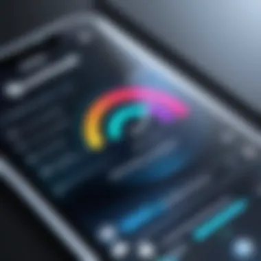 A smartphone displaying WiFi settings and performance metrics
