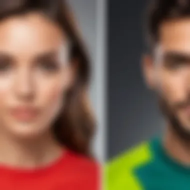 Before and After Background Removal Comparison of images before and after background removal