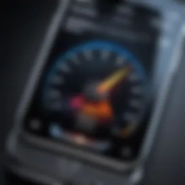 iPhone video editing interface showcasing speed adjustment feature