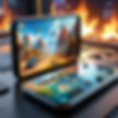 Dynamic action game scene filled with excitement and challenges