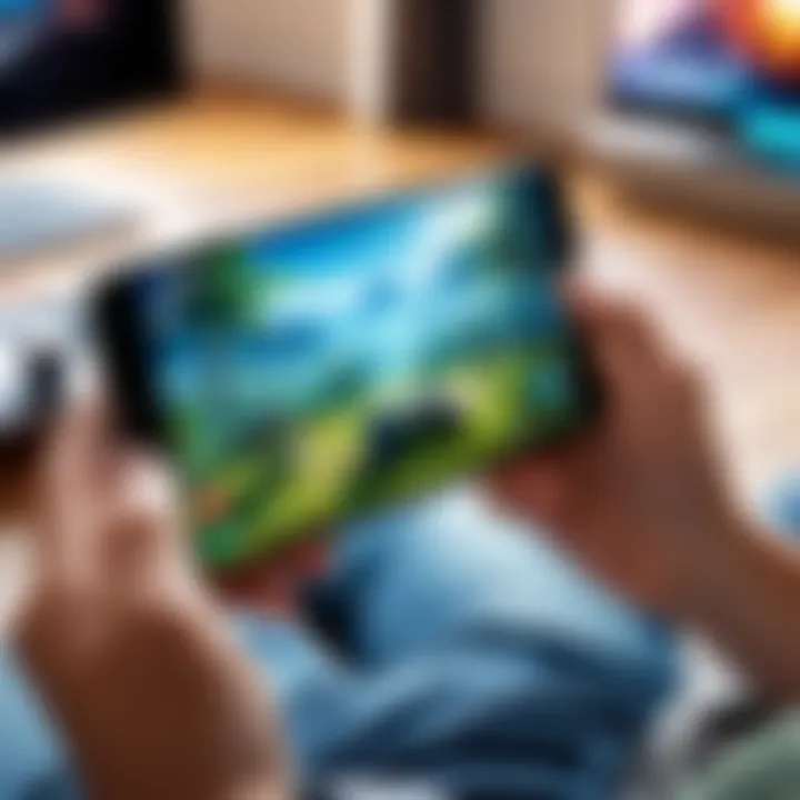 Casual gaming experience depicted with relaxing visuals and fun elements