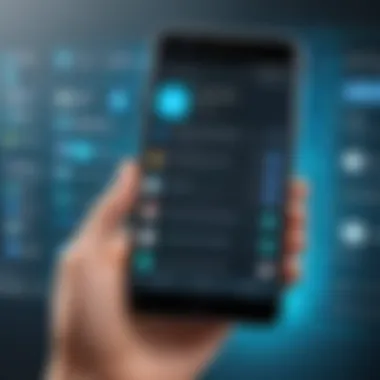 Engage with Apps for a Seamless Mobile Experience User engaging with mobile app features