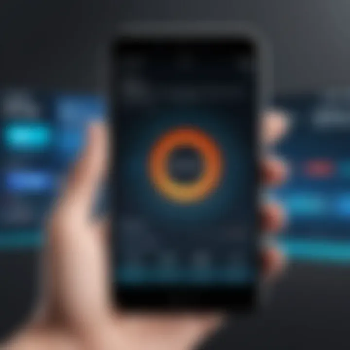 Mobile device showcasing engaging reel video