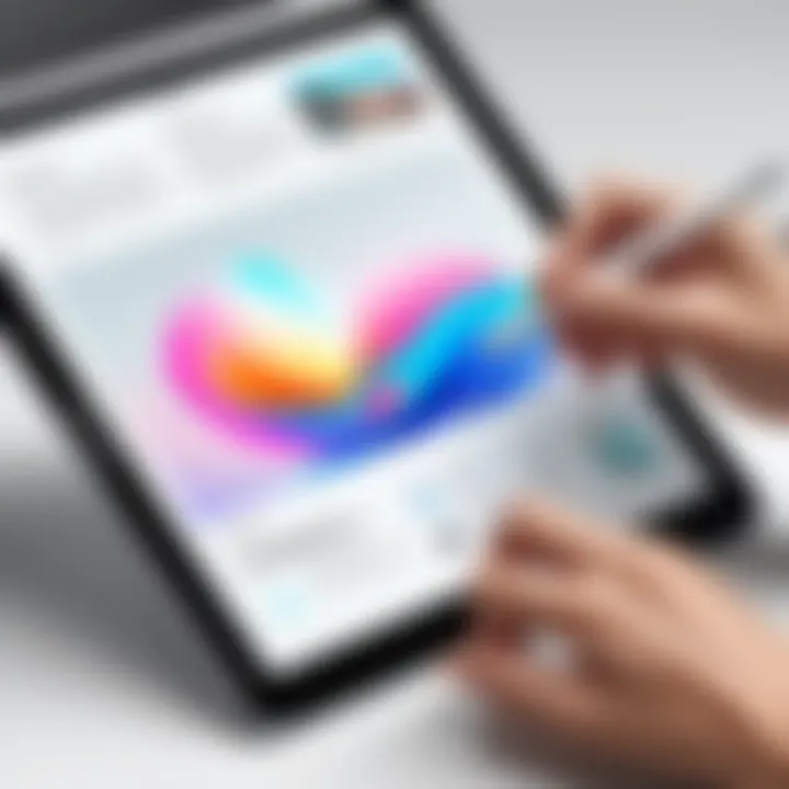 User-friendly stylus alternatives placed on a tablet