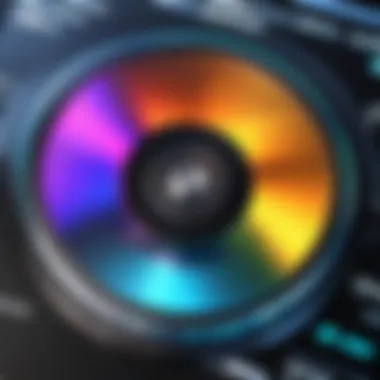 Exploring the User Interface of DVD Burner Software User interface of a popular DVD burning software for Windows 10