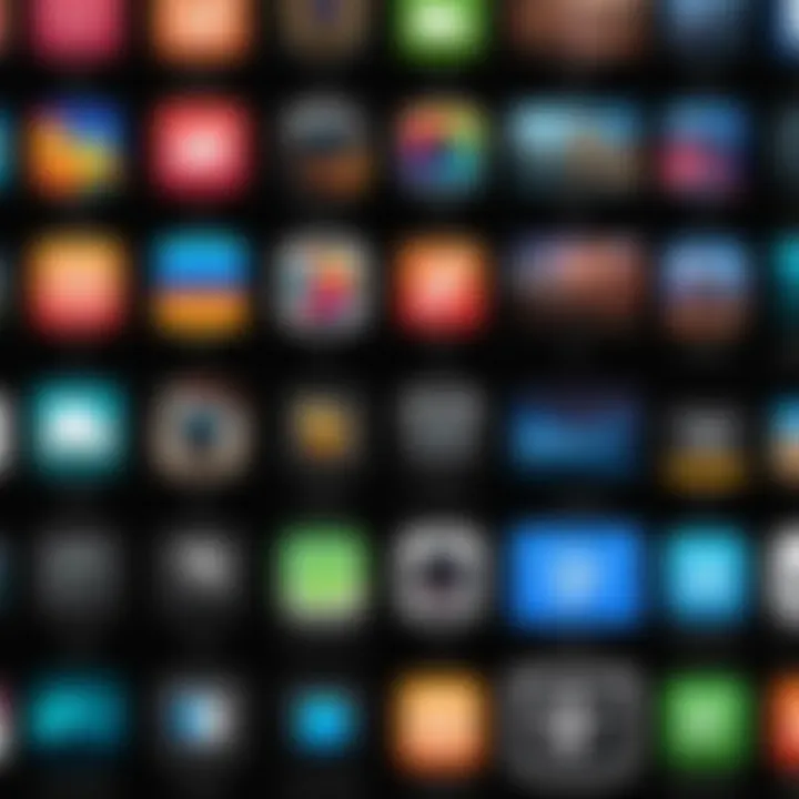 Comparison chart of various picture apps features