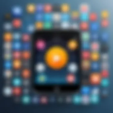 Sharing functionality of a popular picture app
