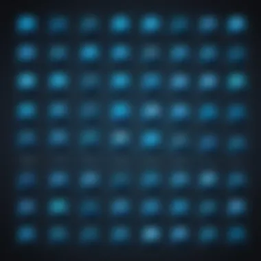Diverse Alexa Echo Skills Icons An illustration showcasing various Alexa Echo Skills icons representing different functionalities.