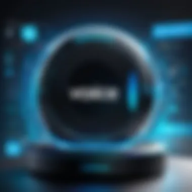 Future of Voice Technology A futuristic concept of voice technology evolution and its integration into daily life.
