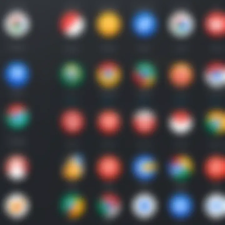 Customization options displayed across different browsers