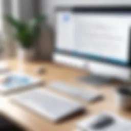 A digital workspace showcasing various document editing platforms