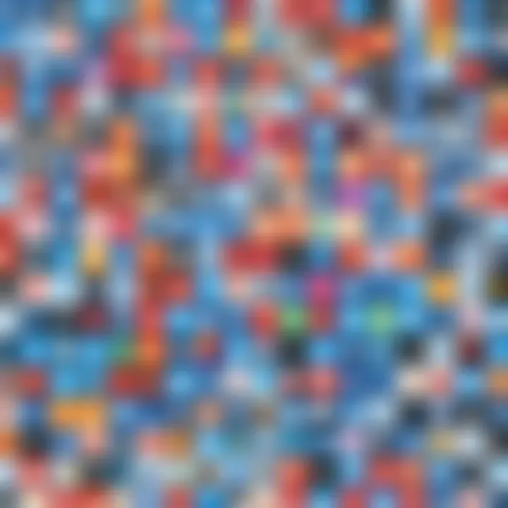 Social Media Alternatives Collage A collage of various social media logos representing alternatives to Instagram