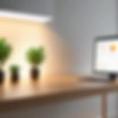 Ambother LED Lights app demonstrating various lighting scenes