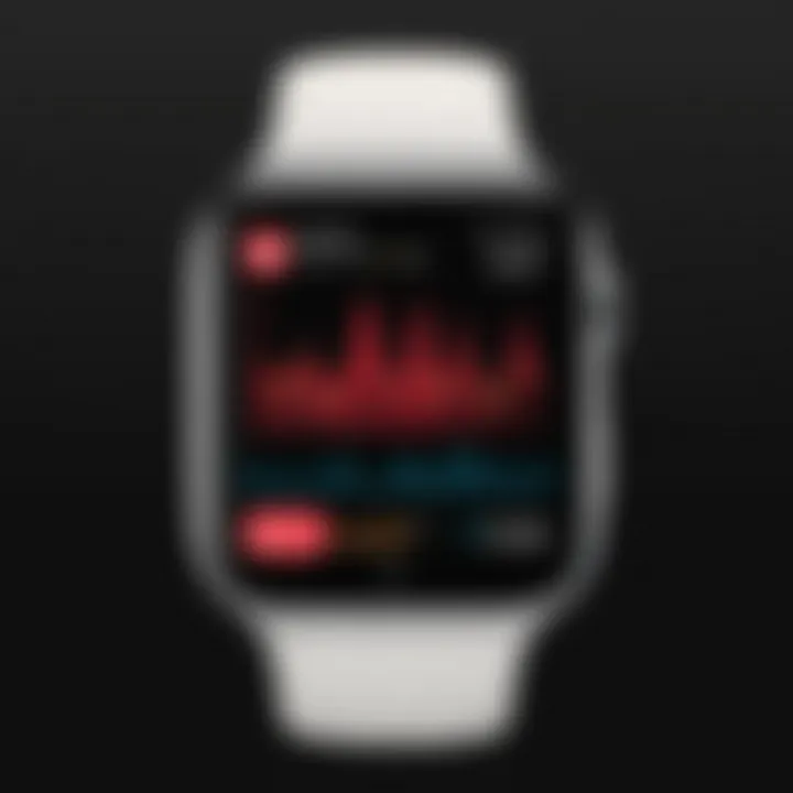 Visual representation of heart rate variability metrics on the Apple Watch