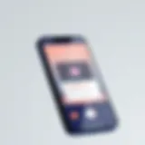 Smartphone Interface for Video Recording A modern smartphone displaying a long video recording app interface