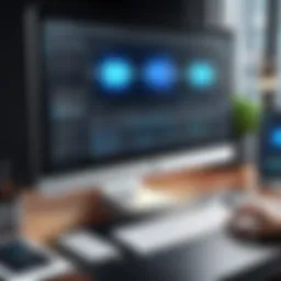 An illustration showcasing a digital editing tool interface