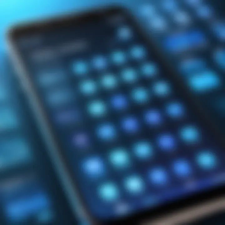A smartphone displaying an app interface that identifies unknown numbers.