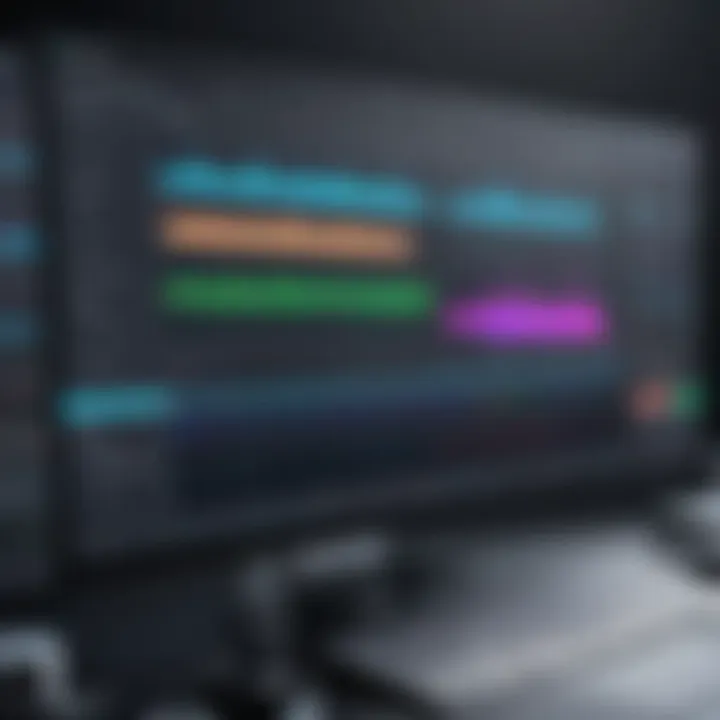 A sleek interface of an audio editing software alternative