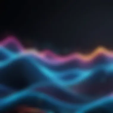 Abstract Voice Waves Representation An abstract representation of voice waves and sound effects