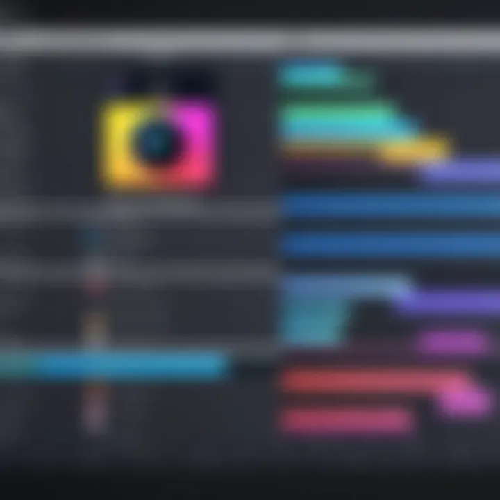 Comparison chart of various free video editing software for music videos