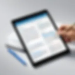 Illustration of various note-taking apps on iPad