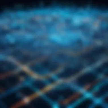 A digital landscape representing connectivity without traditional barriers