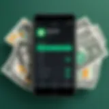Illustration depicting the integration of Earnin and Cash App functionalities