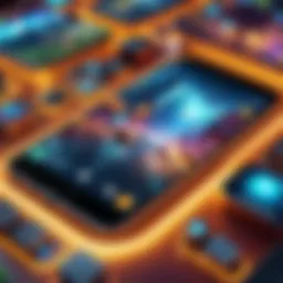 Dynamic gameplay showcasing collaboration in a mobile game