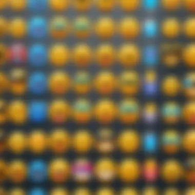 Digital Tools for Emoji Creation Visual depiction of digital tools used for creating custom emojis