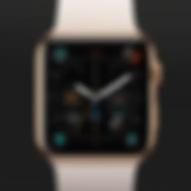 Minimalist geometric design Apple Watch face wallpaper