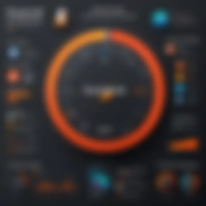 An infographic illustrating the growth of DuckDuckGo's popularity and usage statistics in recent years.