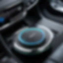 Sleek design of the ESR HaloLock Dashboard Wireless Charger showcasing its modern aesthetic.