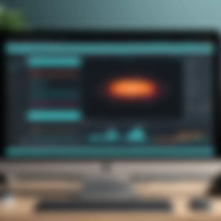 User interface of Filmora showcasing editing tools