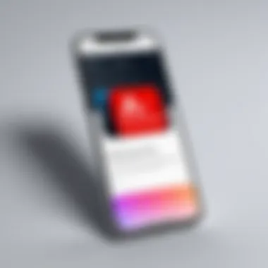 Ad Blocker Interface on iOS Device Smartphone displaying an ad blocker interface