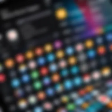 Screen showing various offline music apps