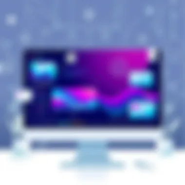 Illustration of an enhanced online presence through customized backgrounds