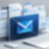 An organized email inbox showcasing various email management tools.