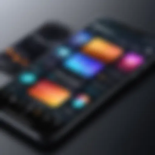 A smartphone displaying a music app interface