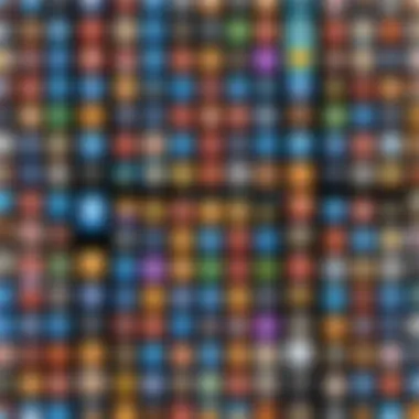Collage of various old iPad game icons