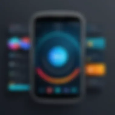 A user interface showcasing various premium app features
