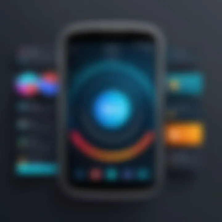 A user interface showcasing various premium app features