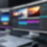 Screenshot of intuitive video editing software interface