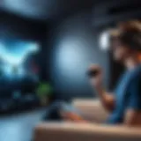 Immersive VR experience showcasing a movie scene