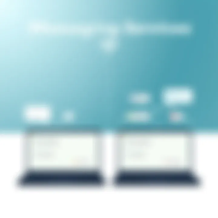 Comparison of Messaging Services A diagram showing the comparison between WiFi messaging and traditional messaging services