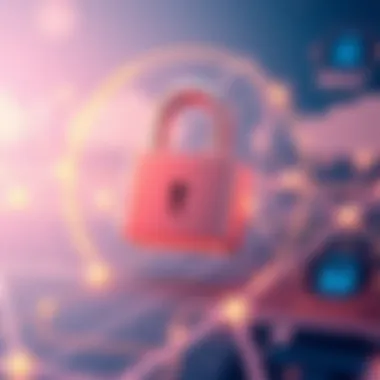 Security in WiFi Messaging Apps A secure lock symbol representing security in messaging applications