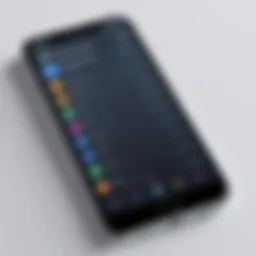 Visual representation of a mobile app interface for calling from different numbers